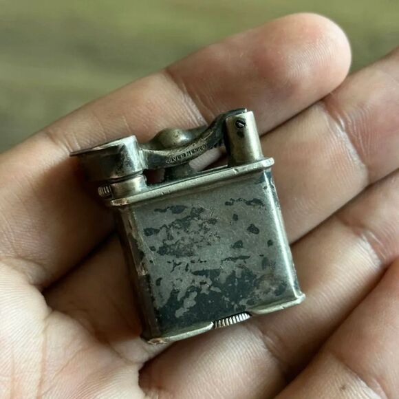 Vintage Silver Lift Arm Pocket Lighter - Mexico - Picture 5 of 5